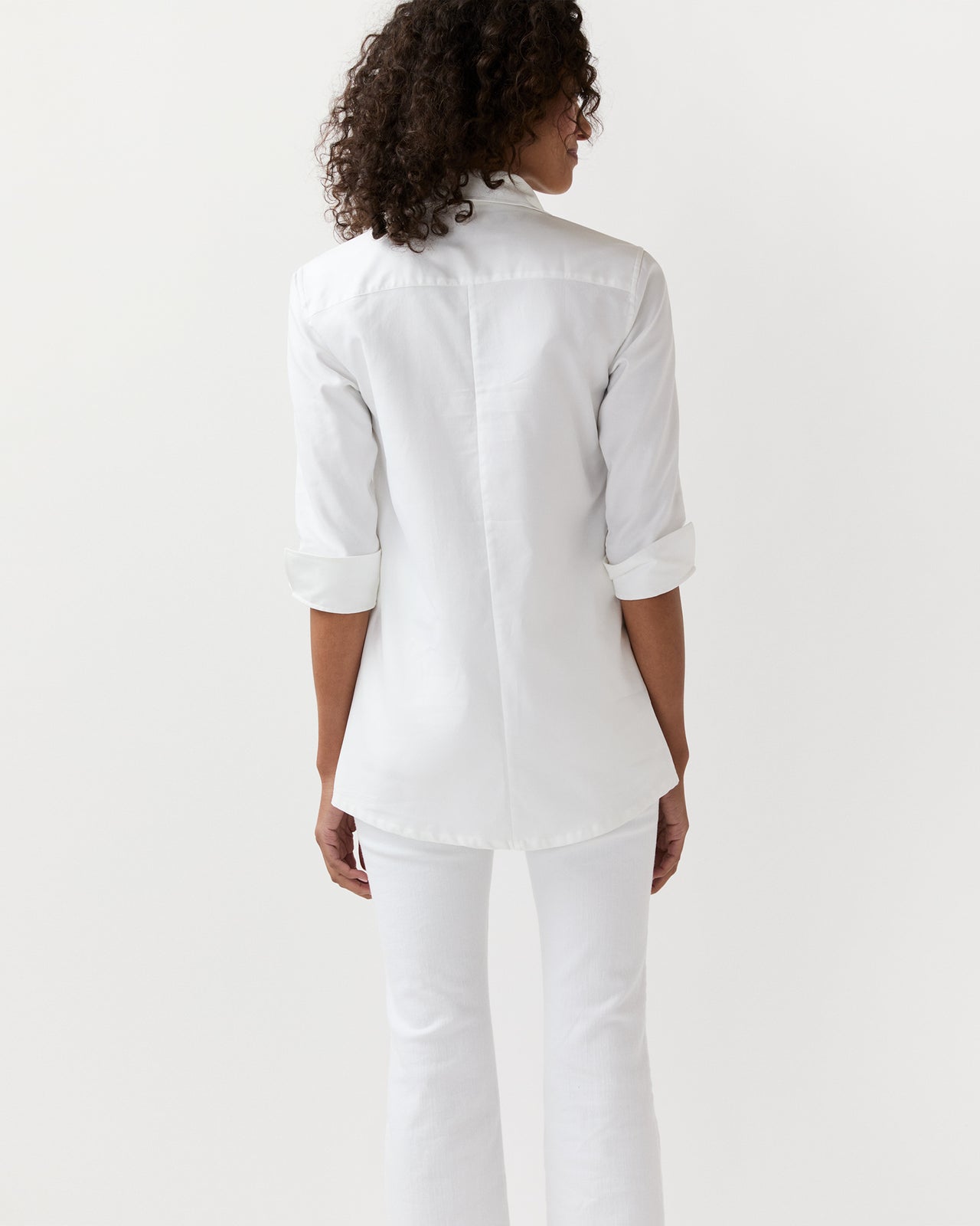 Designer Tunic in White Roxford