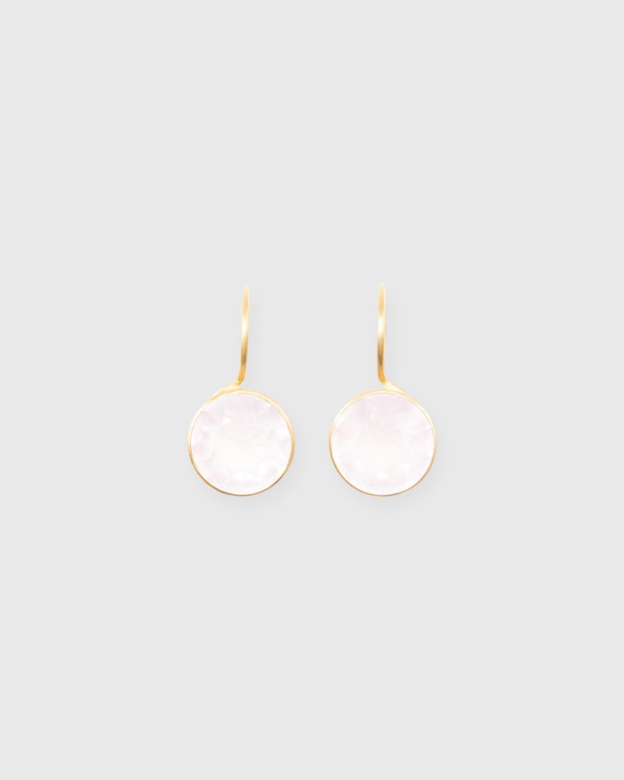 Lady Like Earrings in Rose Quartz