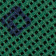Cotton Woven Tie in Pine/Navy Diamonds