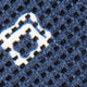 Cotton Woven Tie in Navy/White Diamonds