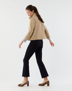 Load image into Gallery viewer, Faye Flare Cropped Pant in Indigo Stretch Denim
