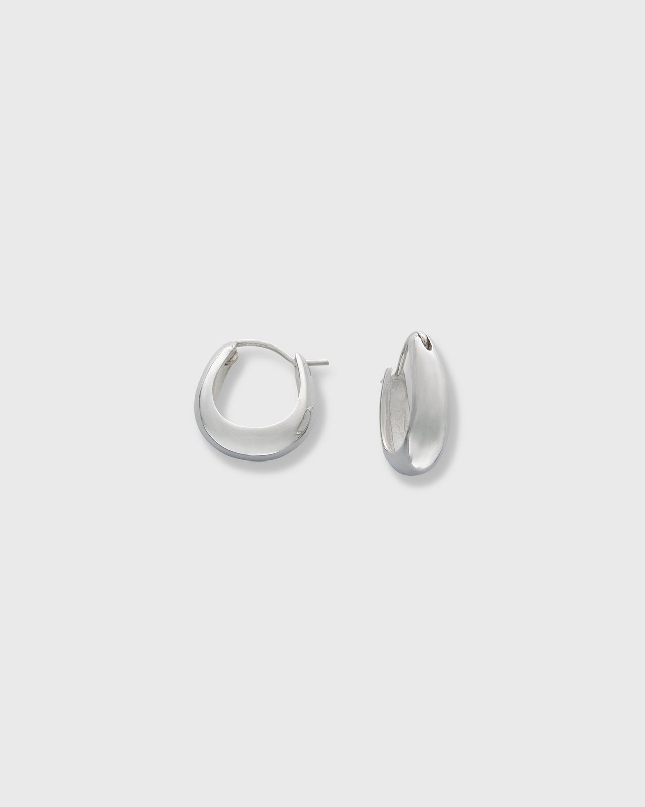 Small Hoop Earrings in Sterling Silver
