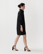 Load image into Gallery viewer, Anaya Popover Dress in Black Poplin
