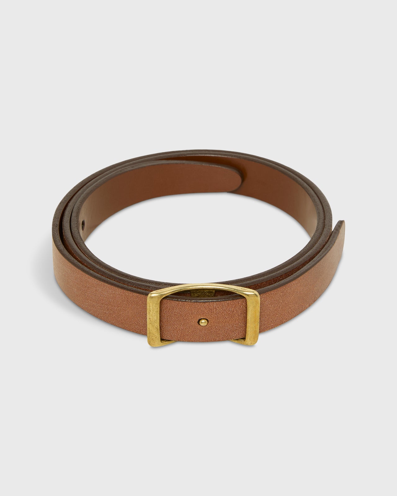 1" Reversible Conroy Belt in Medium Brown Bridle
