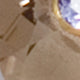 Small Round Gem Earrings in Smokey Quartz/Tanzanite