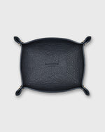 Load image into Gallery viewer, Soft Medium Rectangle Tray in Dark Navy Leather
