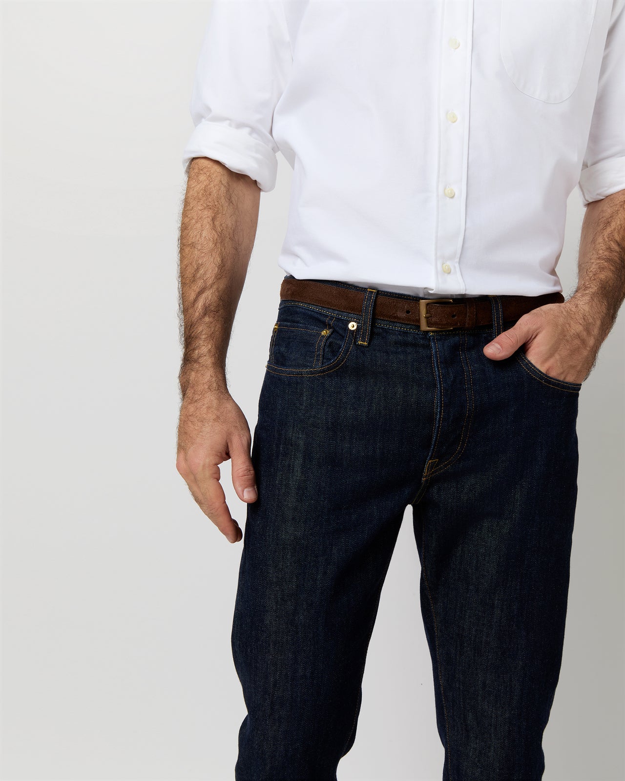 Slim Straight Jean in Non-Selvedge Rinse Denim