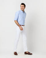 Load image into Gallery viewer, Slim Straight Jean in White Garment-Dyed Denim
