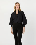 Load image into Gallery viewer, Anaya Popover Shirt in Black Poplin
