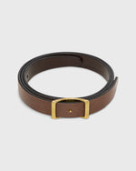Load image into Gallery viewer, 1" Reversible Conroy Belt in Chocolate Brown Bridle
