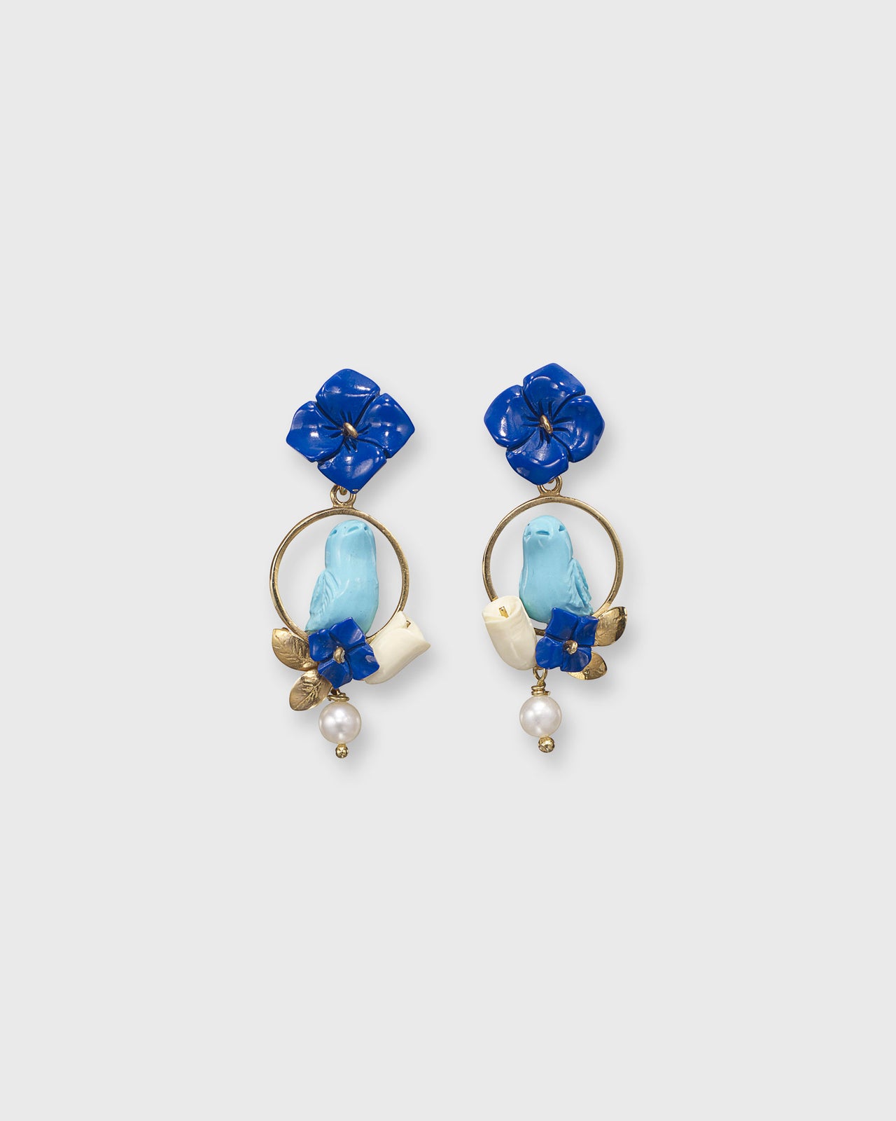 Chick Earrings in Lapis/Turquoise