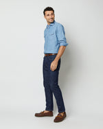 Load image into Gallery viewer, Western Work Shirt in Extra Light Washed Indigo Chambray
