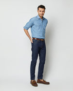 Load image into Gallery viewer, Western Work Shirt in Extra Light Washed Indigo Chambray
