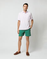 Load image into Gallery viewer, Zip-Front Mid-Length Swim Short in Pine Nylon
