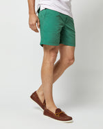 Load image into Gallery viewer, Zip-Front Mid-Length Swim Short in Pine Nylon
