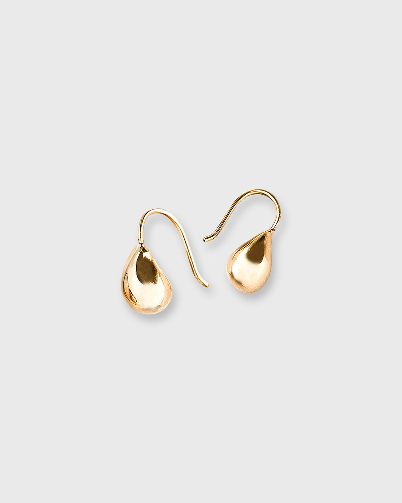 Egg Drop Earrings in Gold-Plated Brass