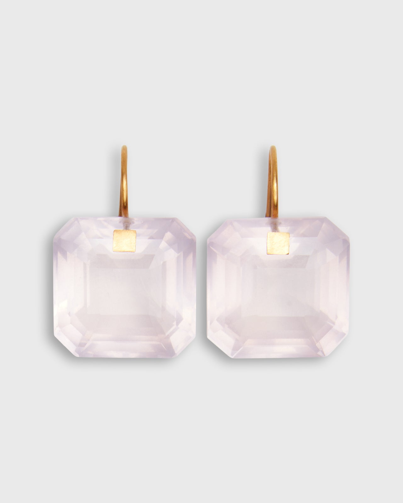 Summer Earrings in Rose Quartz