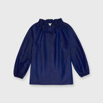 Load image into Gallery viewer, Made-to-Order Fabric in Navy Silk Shantung
