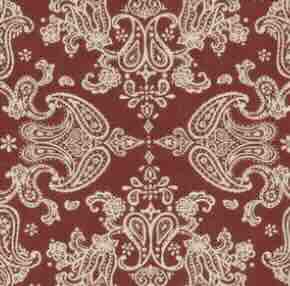 Bandana in Red Paisley