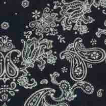 Bandana in Navy Paisley