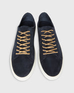 Load image into Gallery viewer, Low-Top Lace-Up Sneaker in Navy Suede
