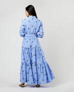 Load image into Gallery viewer, Bellini Dress in Third Eye Embroidered Popeline
