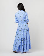 Load image into Gallery viewer, Bellini Dress in Third Eye Embroidered Popeline
