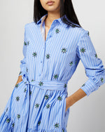 Load image into Gallery viewer, Bellini Dress in Third Eye Embroidered Popeline

