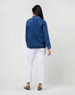 Load image into Gallery viewer, Suzanne Logo Jacket in Washed Indigo
