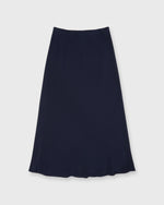 Load image into Gallery viewer, Mare Slip Skirt in Navy Silk Crepe de Chine
