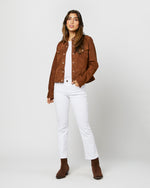 Load image into Gallery viewer, Western Jacket in Cognac Suede
