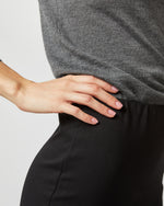Load image into Gallery viewer, Long Pull-On Skirt in Black Ponte Knit
