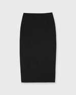 Load image into Gallery viewer, Long Pull-On Skirt in Black Ponte Knit
