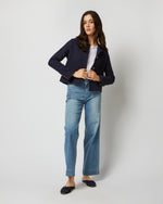 Load image into Gallery viewer, Megan Cardigan Jacket in Navy Bouclé Tweed
