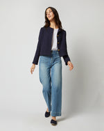 Load image into Gallery viewer, Megan Cardigan Jacket in Navy Bouclé Tweed
