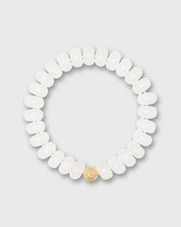 Semi Precious Beaded Bracelet in Clear Quartz Monochrome