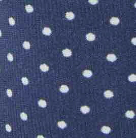 D-Ring Belt in Navy/White Dot