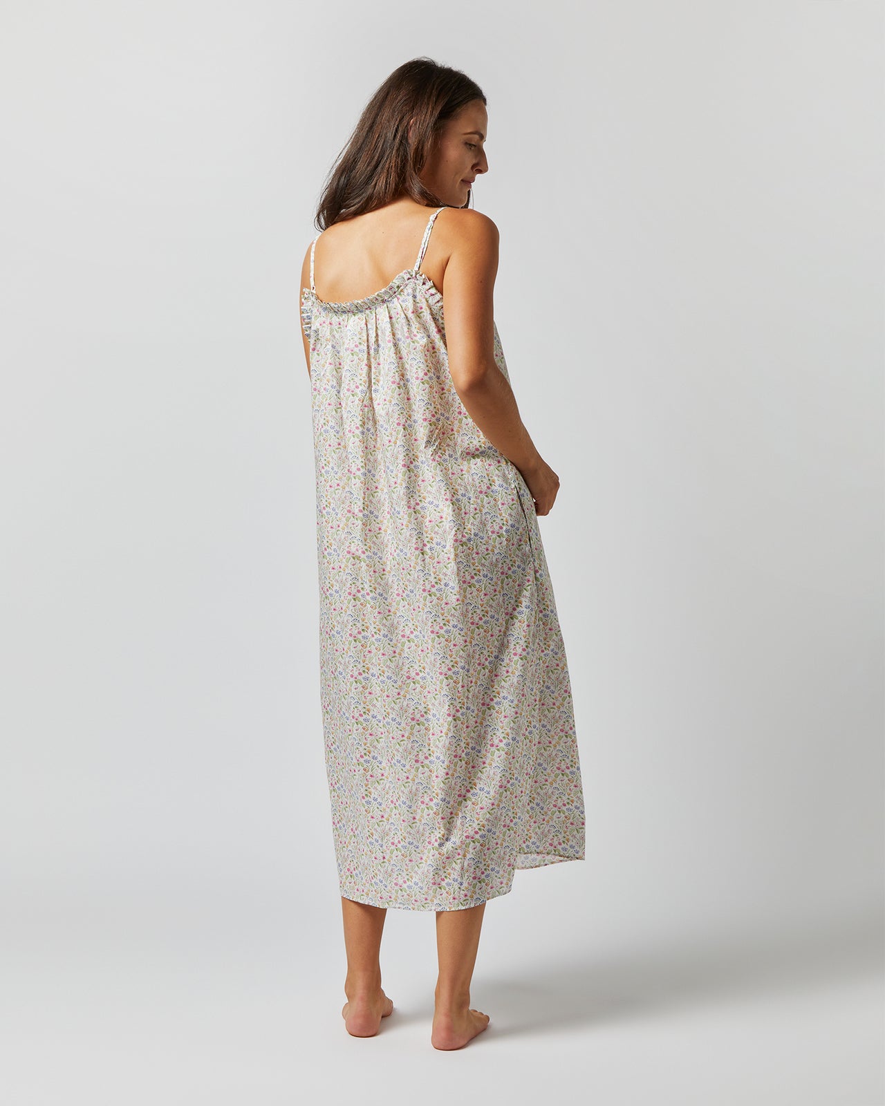 Lena Slip in Pink/White/Blue Lola Isabel Liberty Fabric