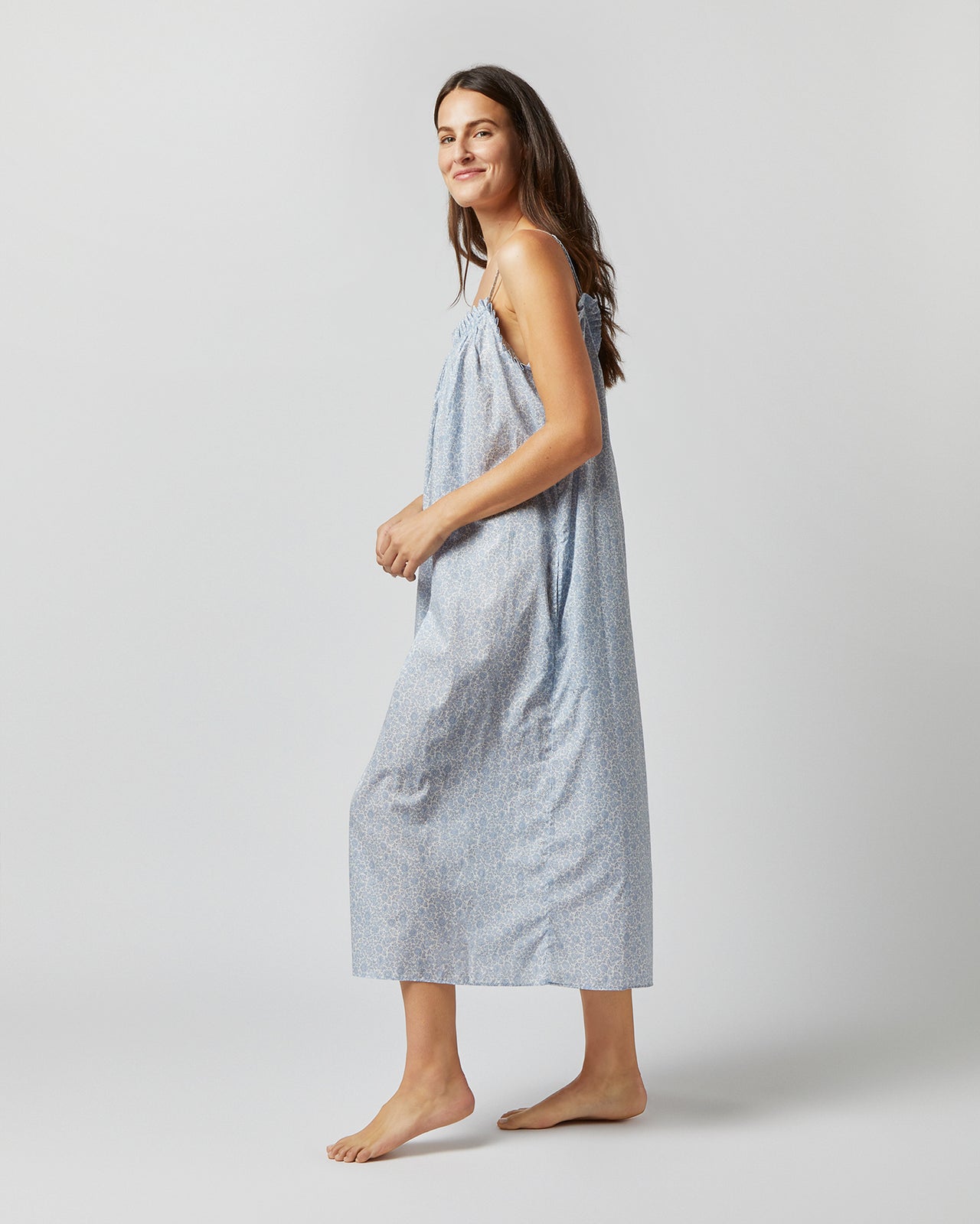 Lena Slip in Sky D'Anjo Coast Liberty Fabric
