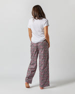 Load image into Gallery viewer, Pajama Pant in Pink/Sky/Green Floral Affair Liberty Fabric
