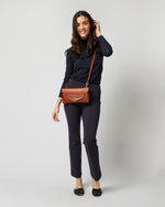 Load image into Gallery viewer, Envelope Crossbody Bag in Golden Leather
