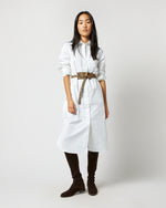 Load image into Gallery viewer, Asymmetrical Loop Thru Belt in Mini Leopard Printed Calf Leather
