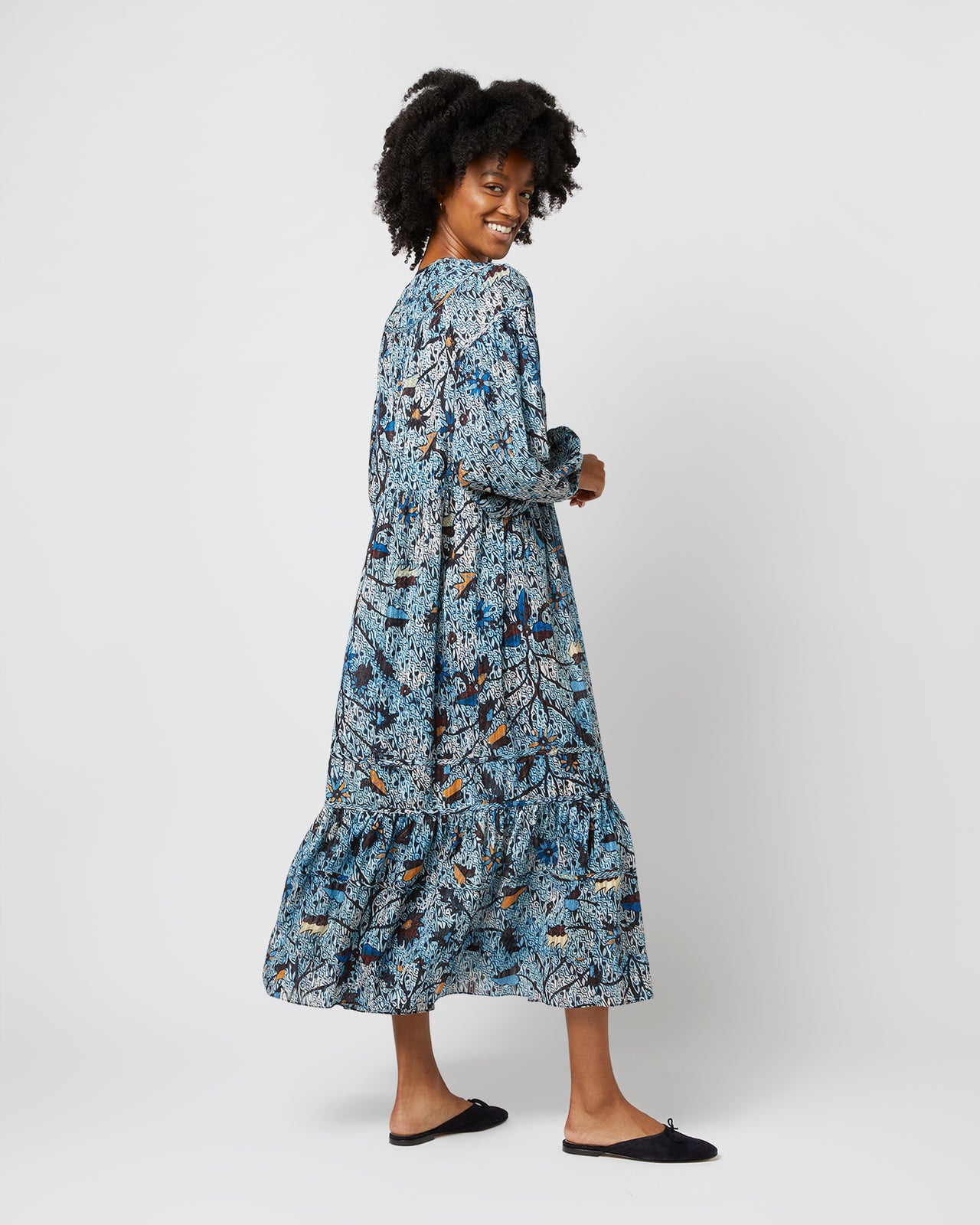Iona Dress in Morning Glory