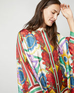 Load image into Gallery viewer, Foulard Shirt in Taormina Placée Ivory Twill Silk
