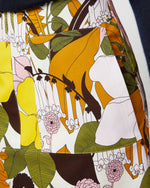 Load image into Gallery viewer, Mini Skirt in Big Flower Rose Heavy Cotton Stretch
