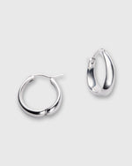 Load image into Gallery viewer, Dented Hoop Earrings in Sterling Silver
