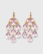 Load image into Gallery viewer, Small Rita H. Earrings in Rose Quartz
