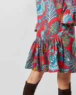 Load image into Gallery viewer, 24/7 Dress in Sicomore Red Heavy Stretch Cotton
