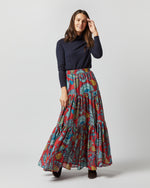 Load image into Gallery viewer, Big Skirt in Sicomore Red Silk Voile
