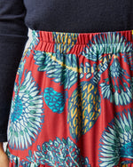 Load image into Gallery viewer, Big Skirt in Sicomore Red Silk Voile
